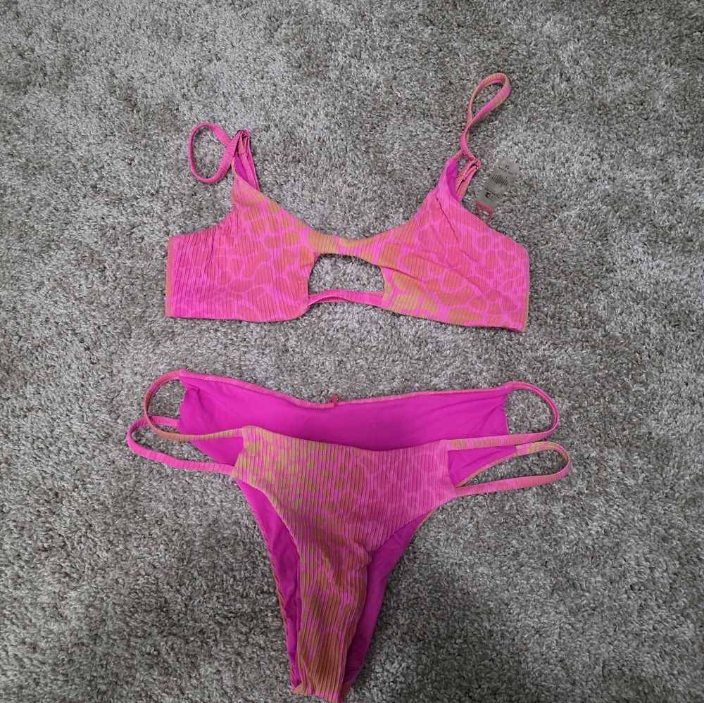 Neon Giraffe Bikini